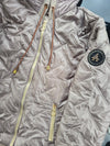 Zoe Oversize Quilted hooded jacket Pearl Beige