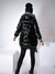Fashion hooded puffer coat Black