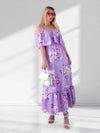 Kelsey Maxi Floral Dress Purple
