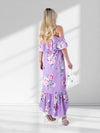 Kelsey Maxi Floral Dress Purple