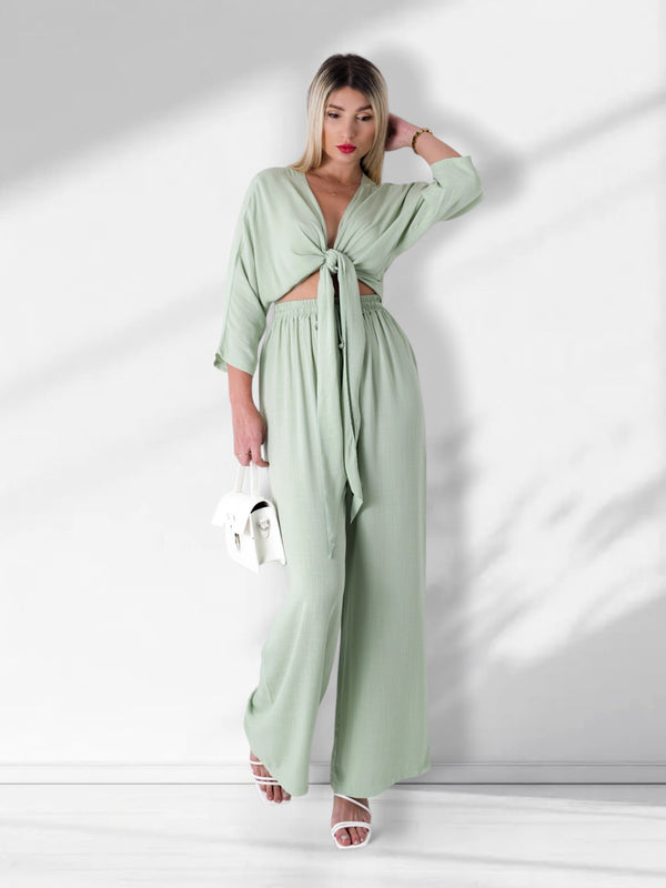 Co.Ord Trousers and Top set Mint