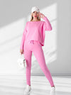 Fara Co.Ord Joggers and Jumper set Pink