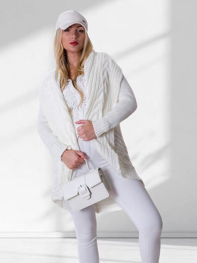 Ivy Chunky knit cardigan Cream
