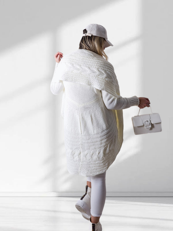 Ivy Chunky knit cardigan Cream