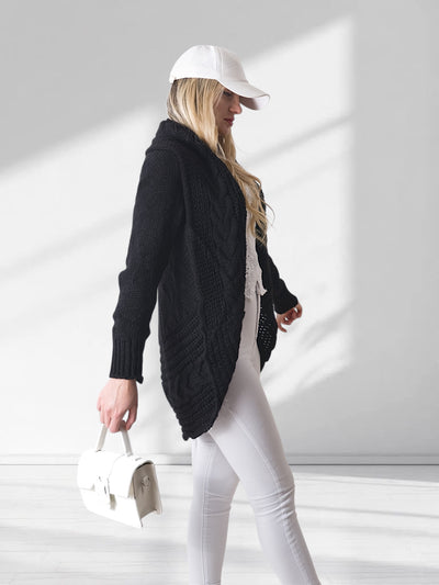 Ivy Chunky knit cardigan Black
