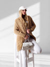 Ivy Chunky knit cardigan Camel