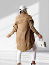 Ivy Chunky knit cardigan Camel