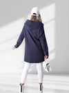 Asymmetric oversize hooded Top Dark Grey