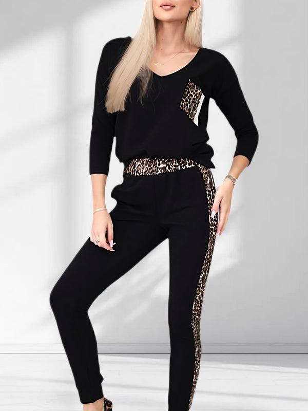 Leo Co.Ord Joggers and Jumper set Black