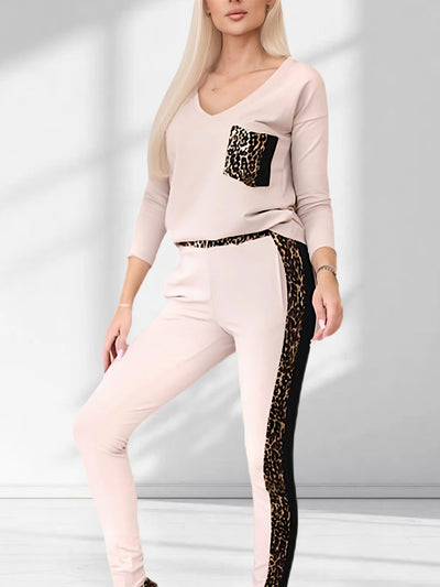 Leo Co.Ord Joggers and Jumper set Beige