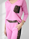 Leo Co.Ord Joggers and Jumper set Pink