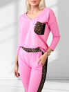 Leo Co.Ord Joggers and Jumper set Pink