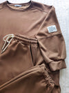 Life Co.Ord Joggers and Jumper set Camel