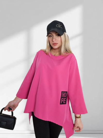 Lara oversize top Fuchsia