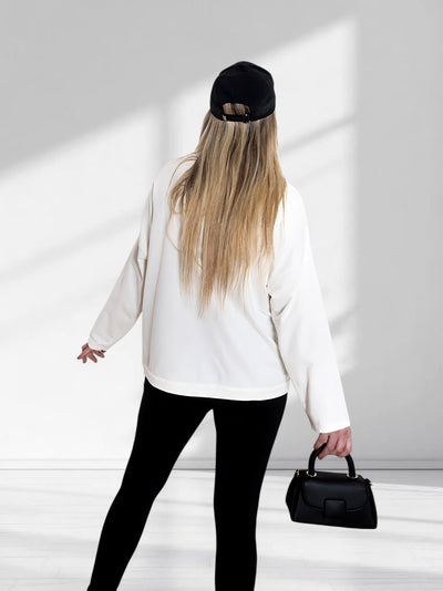 Face art sweatshirt White