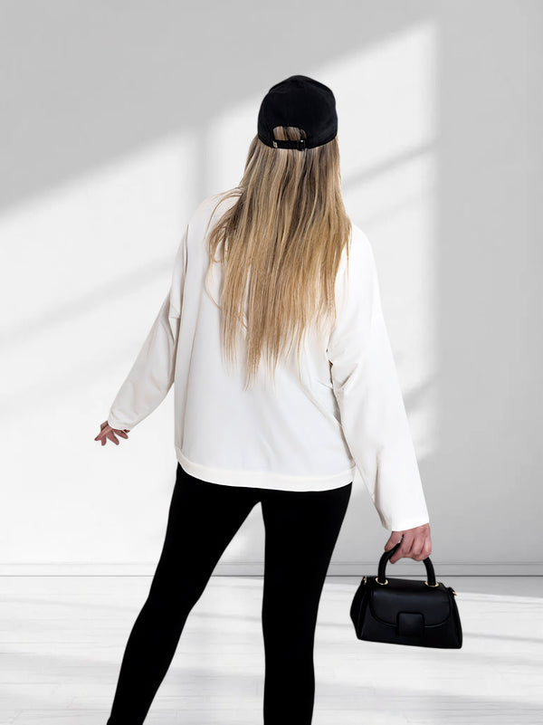 Face art sweatshirt White