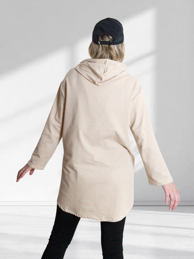 Oversize jumper Life Beige