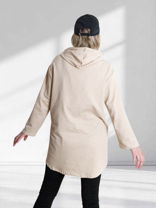 Oversize jumper Life Beige