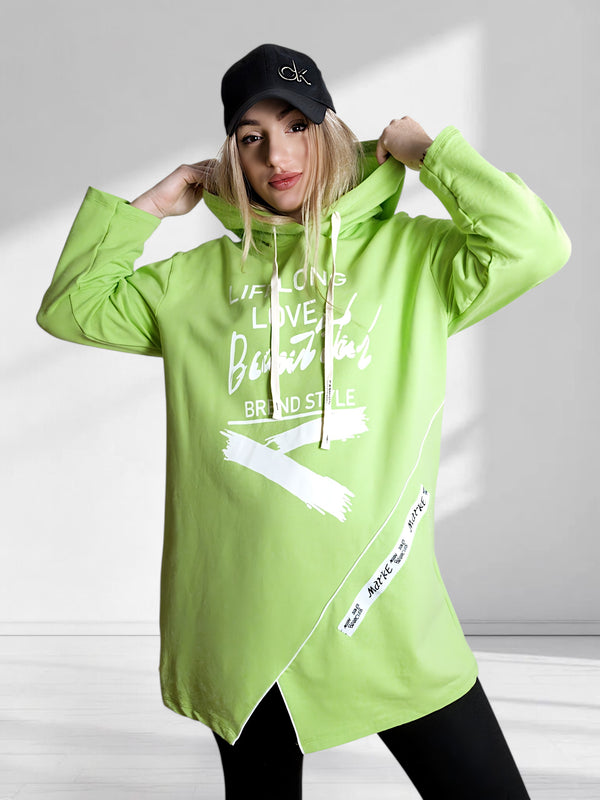 Oversize jumper Life Lime