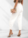 Lara Belted pants White-Cream