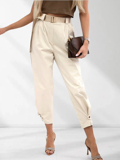 Lara Belted pants Beige