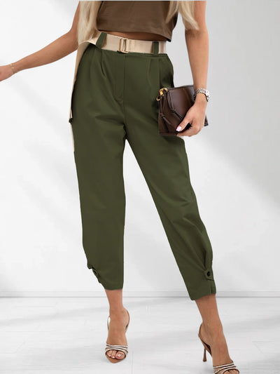 Lara Belted pants Khaki