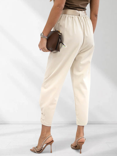 Lara Belted pants Beige