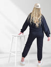 Life Co.Ord Joggers and Jumper set Black