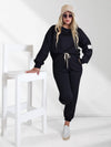 Life Co.Ord Joggers and Jumper set Black