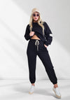 Life Co.Ord Joggers and Jumper set Black