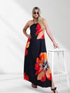 Abby Tie neck Maxi dress Black