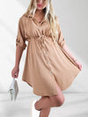 Alina Shirt dress Camel
