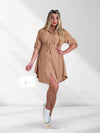 Alina Shirt dress Camel
