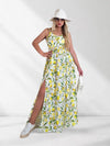 Alba Strappy Maxi dress White