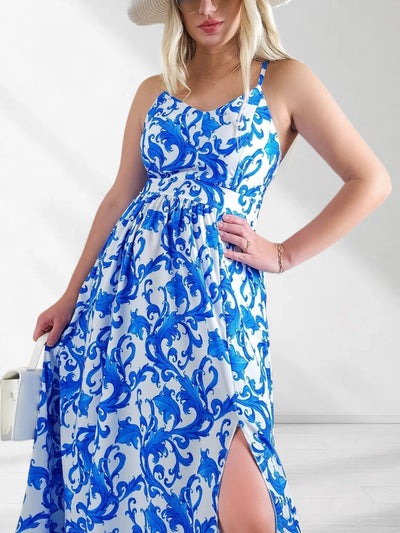 Alba Strappy Maxi dress Blue