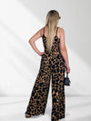 Arya printed jumpsuit Brown