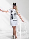 Amy T-Shirt dress White