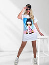 Diva T-Shirt dress White