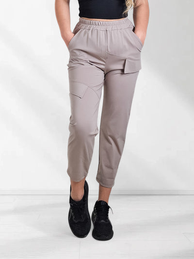 Anna Cargo joggers Light coffee
