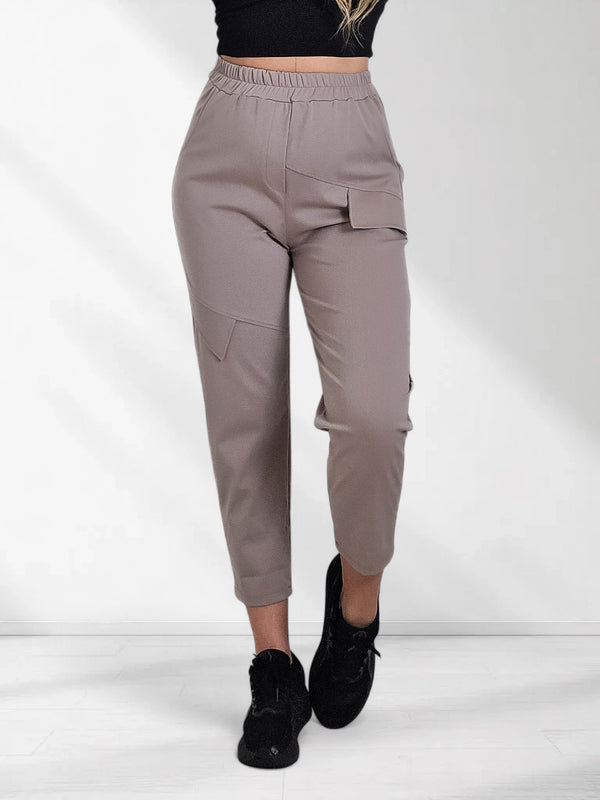 Anna Cargo joggers Light coffee