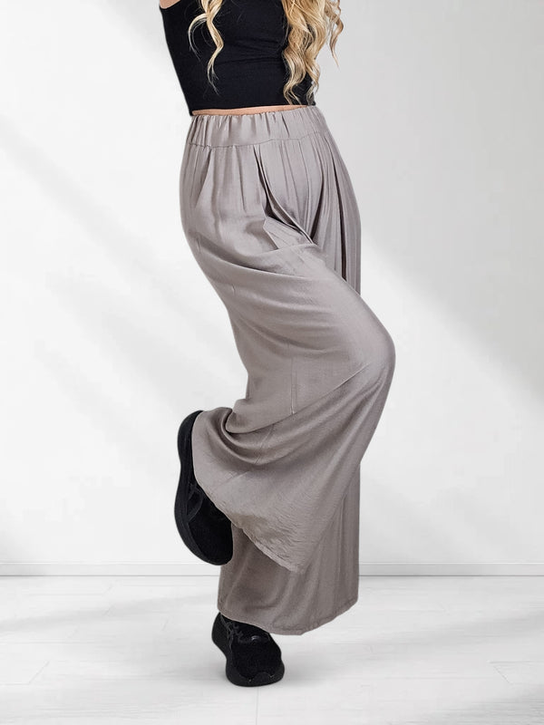 Alice Wide leg pants Light coffee