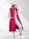 Stacey Fuchsia hooded quilted gilet