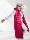 Stacey Fuchsia hooded quilted gilet