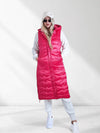 Stacey Fuchsia hooded quilted gilet