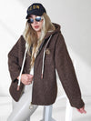 Lyla hooded coat Brown