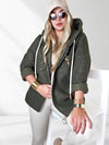 Lyla hooded coat Khaki