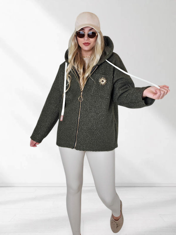 Lyla hooded coat Khaki
