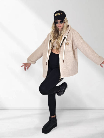 Lyla hooded coat Beige