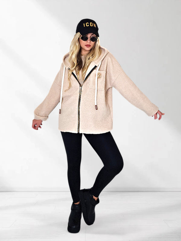 Lyla hooded coat Beige