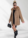 Emily Golden button coat Beige